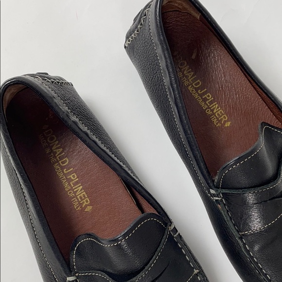 Donald Pliner Varran Leather Driving Moccasins - Picture 3 of 5